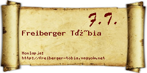 Freiberger Tóbia névjegykártya